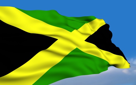 Jamaican flagの写真素材