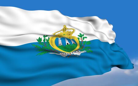 Sammarinese flagの写真素材