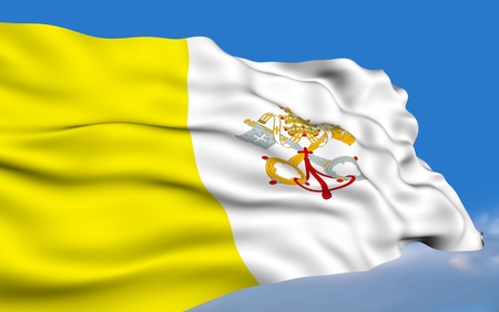 Vatican flagの写真素材