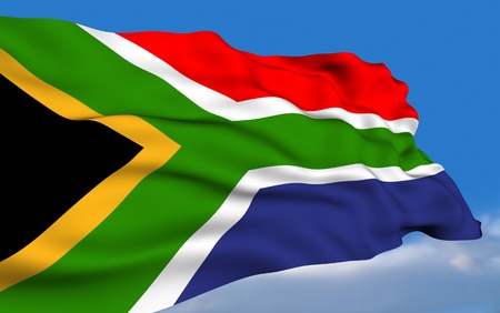 South African Flagの写真素材