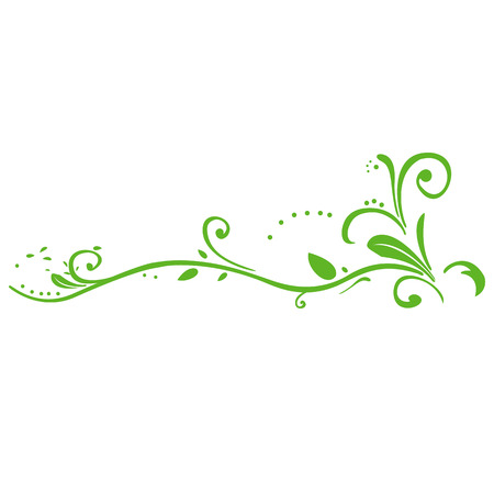 Vector illustration curly floral escape. Curls, clearのイラスト素材