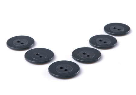 The buttons for sewing on white background