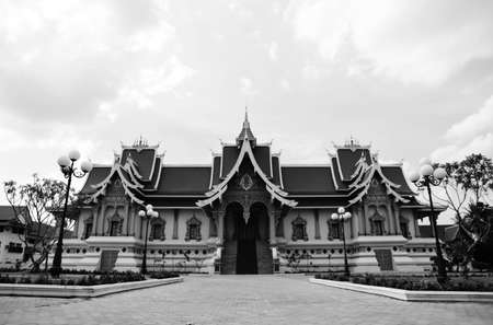 Temple is located in Laos の写真素材