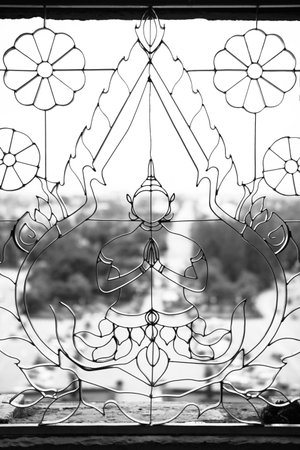 The window temple detailの写真素材