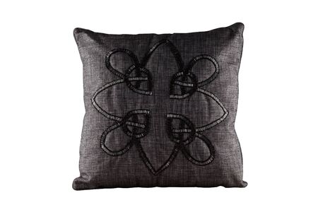 The gray rectangular pillow の写真素材