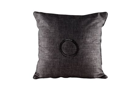 The gray rectangular pillow の写真素材