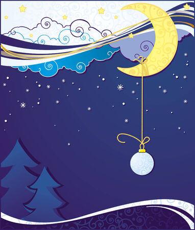 Christmas and New Year greeting card in vectorのイラスト素材