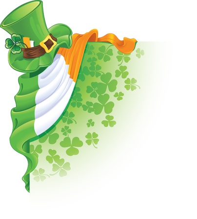 corner design element for Saint Patrick's Dayのイラスト素材