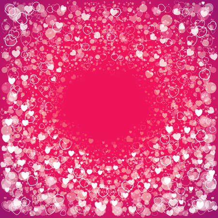 Valentine's Day Greeting  with hearts.のイラスト素材