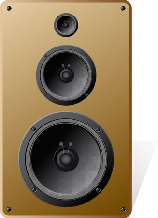 Speakers on white background. のイラスト素材