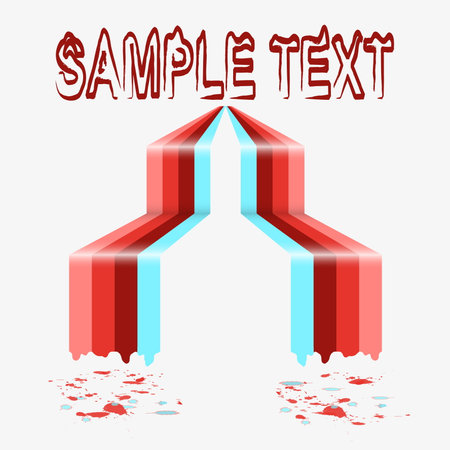 Abstract lines of ink.  Illustration. EPS10のイラスト素材