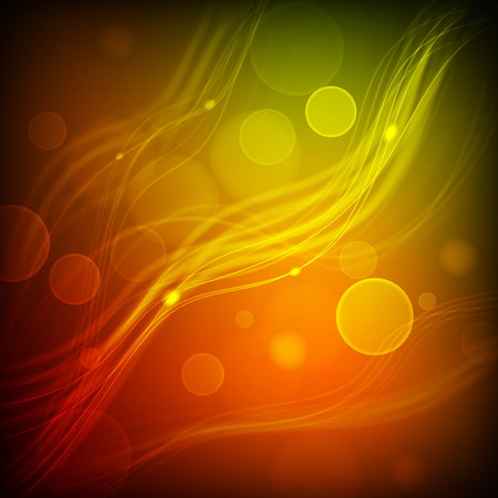 Abstract  Background - Transparent Lights on Colorful Wave. EPS10のイラスト素材
