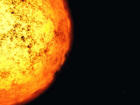 Sun corona.の写真素材