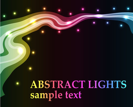 Abstract lights - colored backgroundのイラスト素材