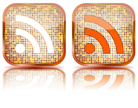 Icon e-mail glossy button,  illustrationのイラスト素材