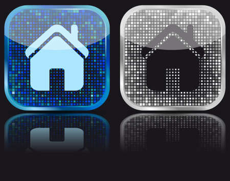 glossy button for web design. のイラスト素材