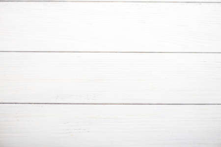 white wood texture background. Copy space. Horizontal shotの写真素材