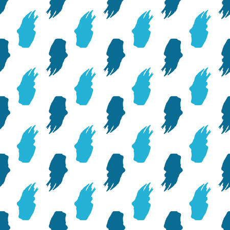 Seamless pattern with grunge brush strokes in blue color. Hand drawn texture. Background, textile, backdrop, wrapper, fabric.のイラスト素材