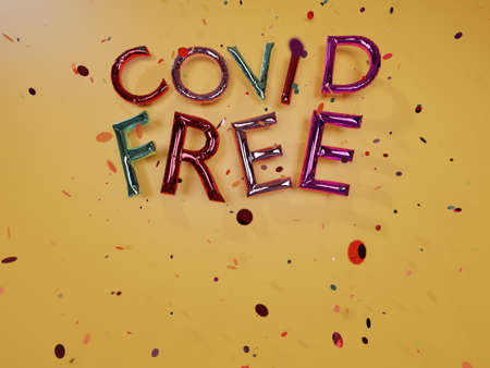 white plaster hand making a like gesture with yellow background and space for text. 3d render