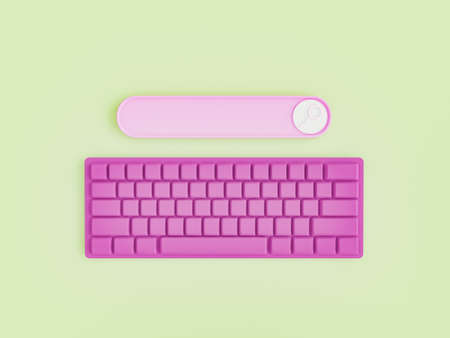 search bar with keyboard. minimal concept of SEO and search on the WEB. 3d rendering