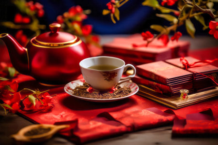 Traditional Chinese Tea Ceremony Settingの素材