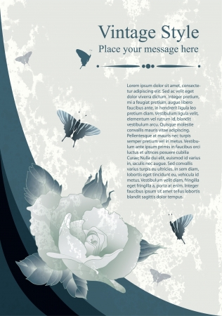 Floral vintage frame  Element for design のイラスト素材