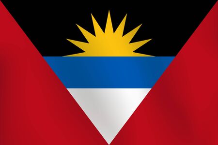 Flag of antigua and barbuda - Vector Illustrationのイラスト素材