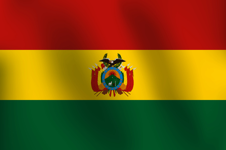 Flag of Bolivia - Vector Illustrationのイラスト素材