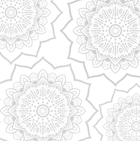 Abstract Hand drawn Mandala Backgroundのイラスト素材