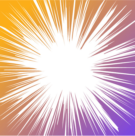 Abstract Comic horizontal speed lines with gradient background-vector illustration.のイラスト素材