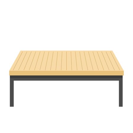 Illustration of Table isolated on white Background-Vector Illustration.のイラスト素材