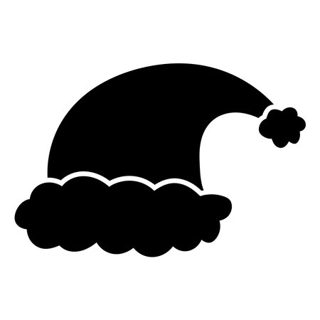 Santa Claus hat isolated Vector Illustrationのイラスト素材