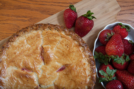 Sweet Strawberry Pieの写真素材