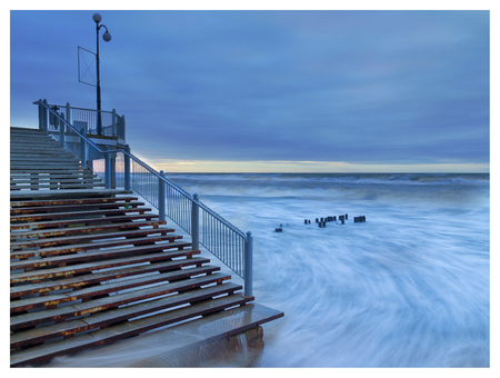 Baltic Sea, sunsetの写真素材