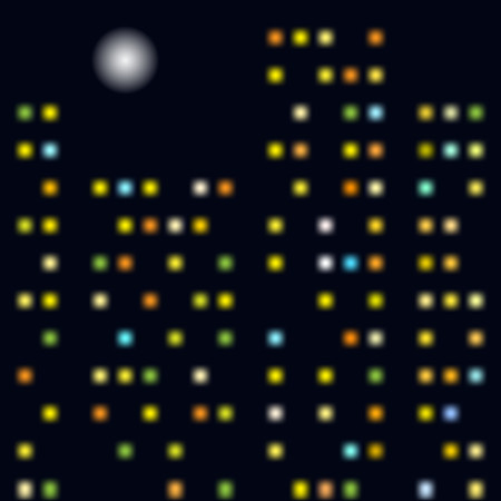 Vector background - night cityのイラスト素材