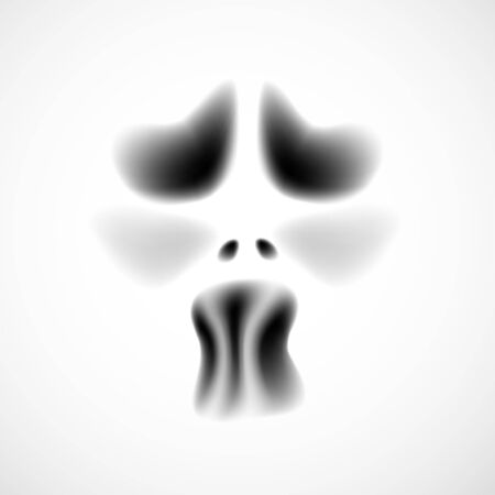 Ghost face. Vector illustrationのイラスト素材