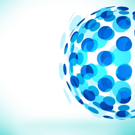 Abstract Bubble Sphere background.のイラスト素材