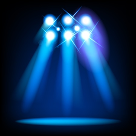 Vector Stage Light Elementsのイラスト素材