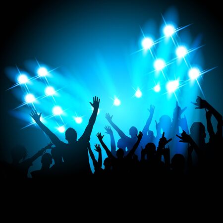 People at a Concertのイラスト素材