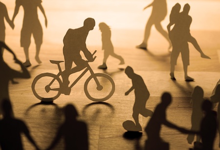 Urban Paper People.の写真素材