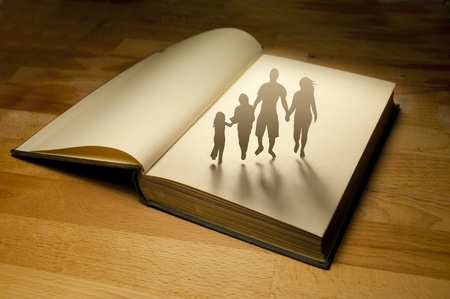 Family Book Story  Conceptualの写真素材