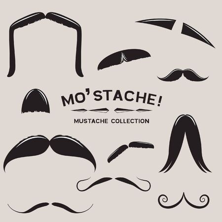 Mustachio Mustache  Design Setのイラスト素材
