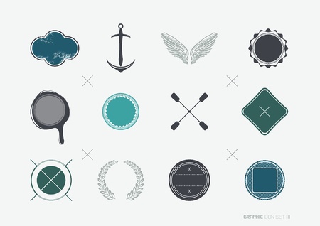 Vintage Labels and Symbols - vector illustrationのイラスト素材