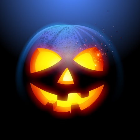 Grinning Halloween Pumpkinのイラスト素材