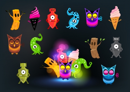 Curious Monster Collectionのイラスト素材