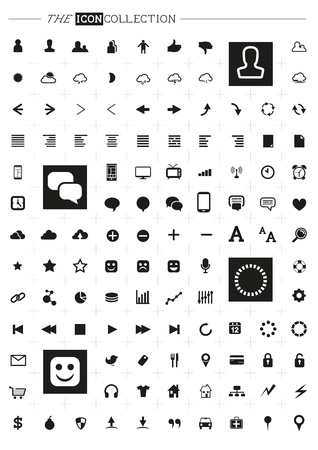 Modern Icon Setのイラスト素材