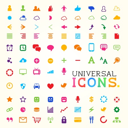 Colourful Icon Set,  illustration のイラスト素材