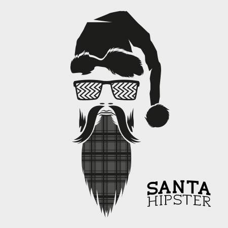 Santa Hipster, vector illustration design.のイラスト素材