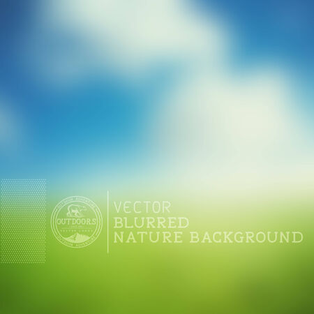 A nature landscape blurred background vector illustration.のイラスト素材