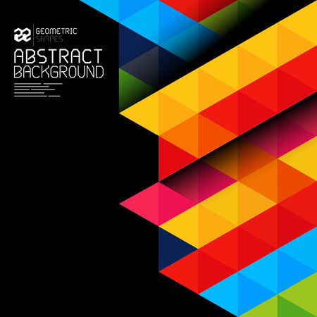 Abstract geometric shapes and patterns backgrond - vector illustration.のイラスト素材